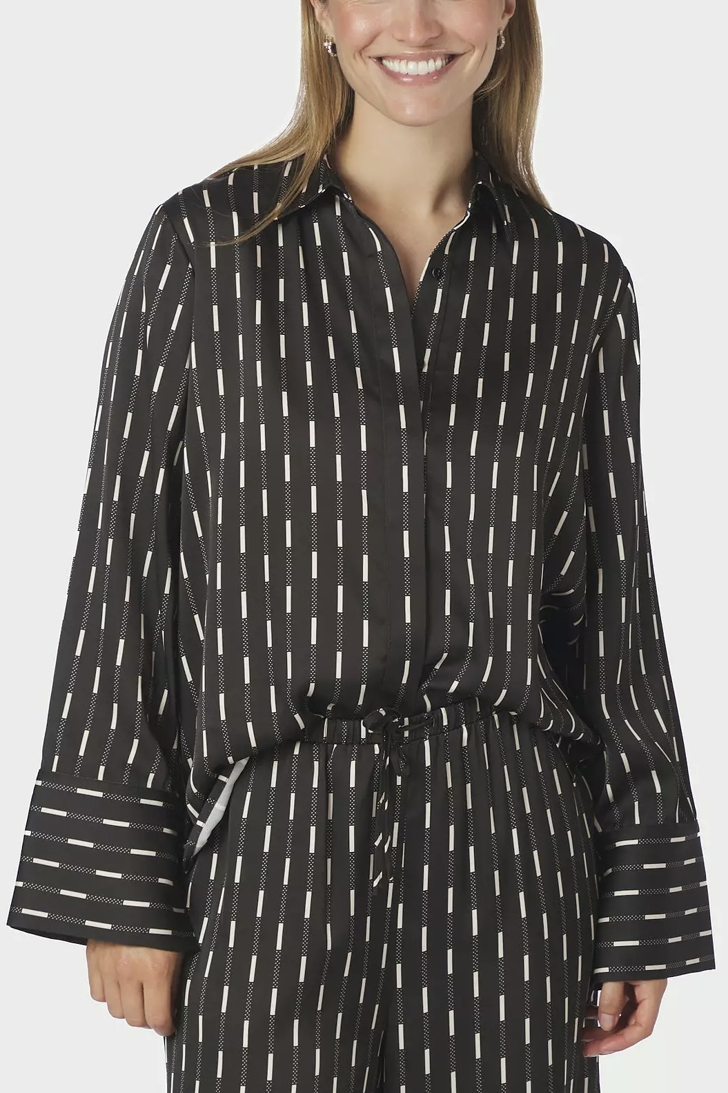 Neo Noir  - Mistan Print Shirt Dark Brown