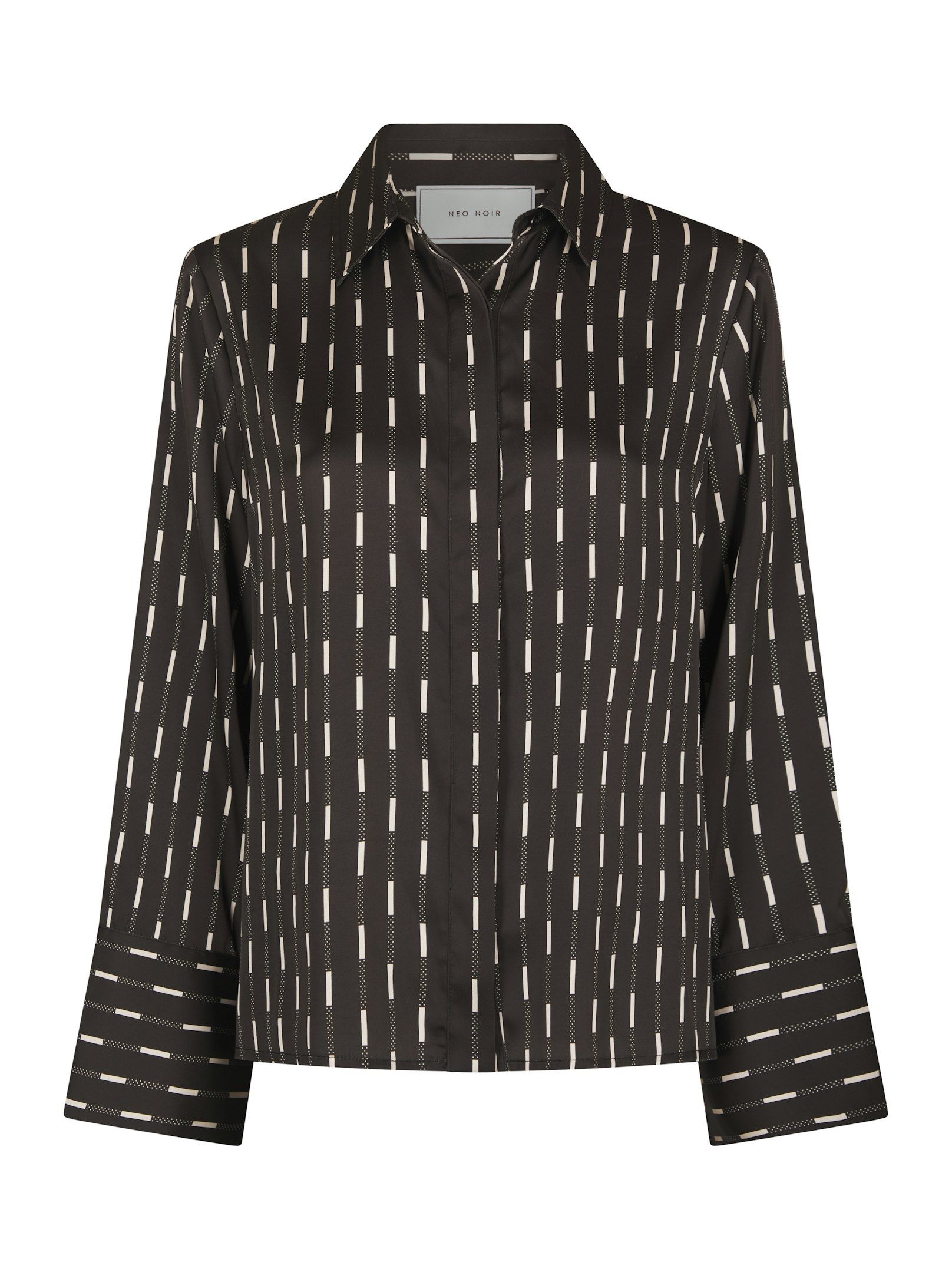 Neo Noir  - Mistan Print Shirt Dark Brown - 7