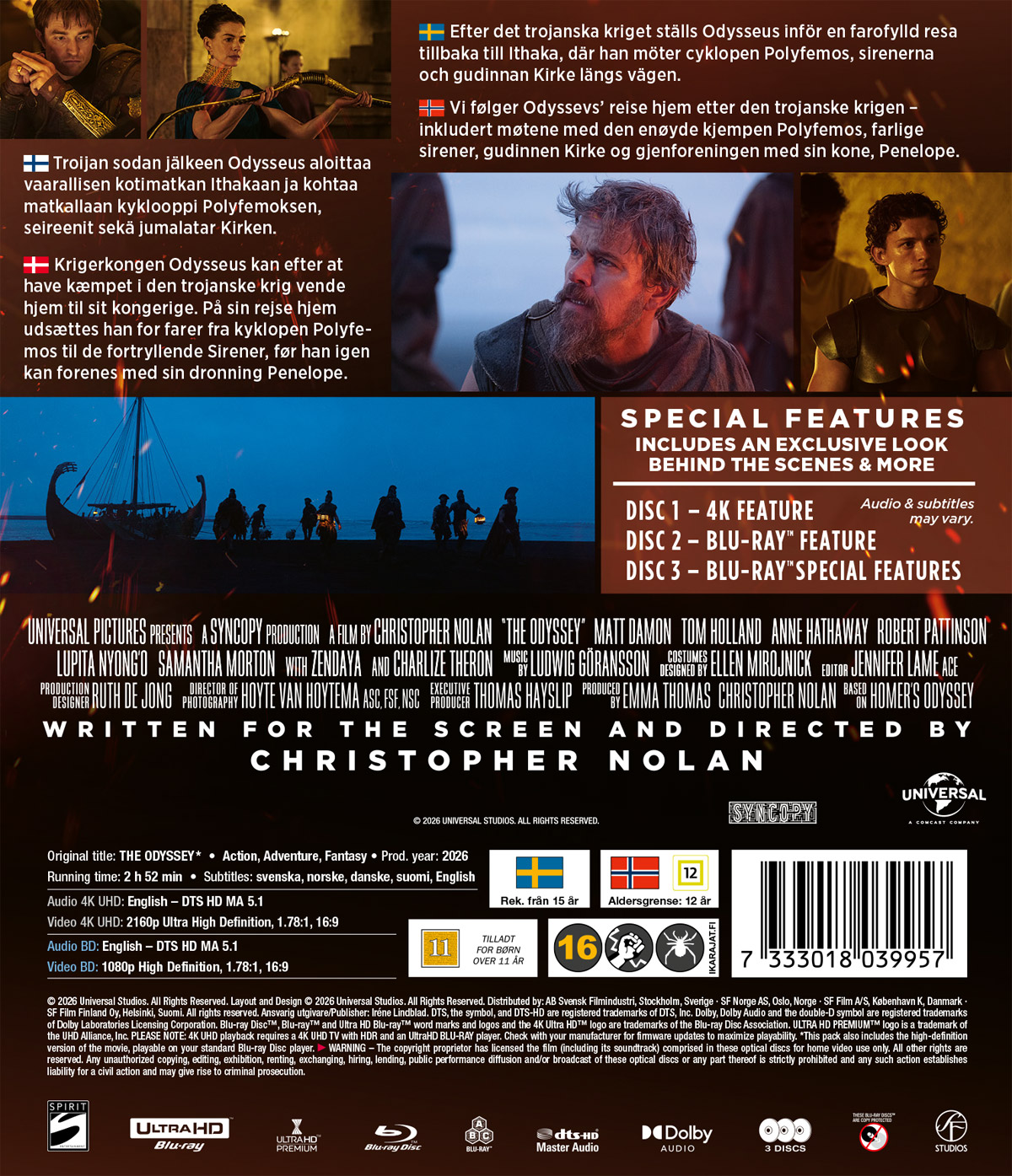 The Odyssey (4K Ultra HD + Blu-ray) - 2