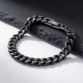 Armband "Retro Cuban" i Rostfritt stål 10mm 