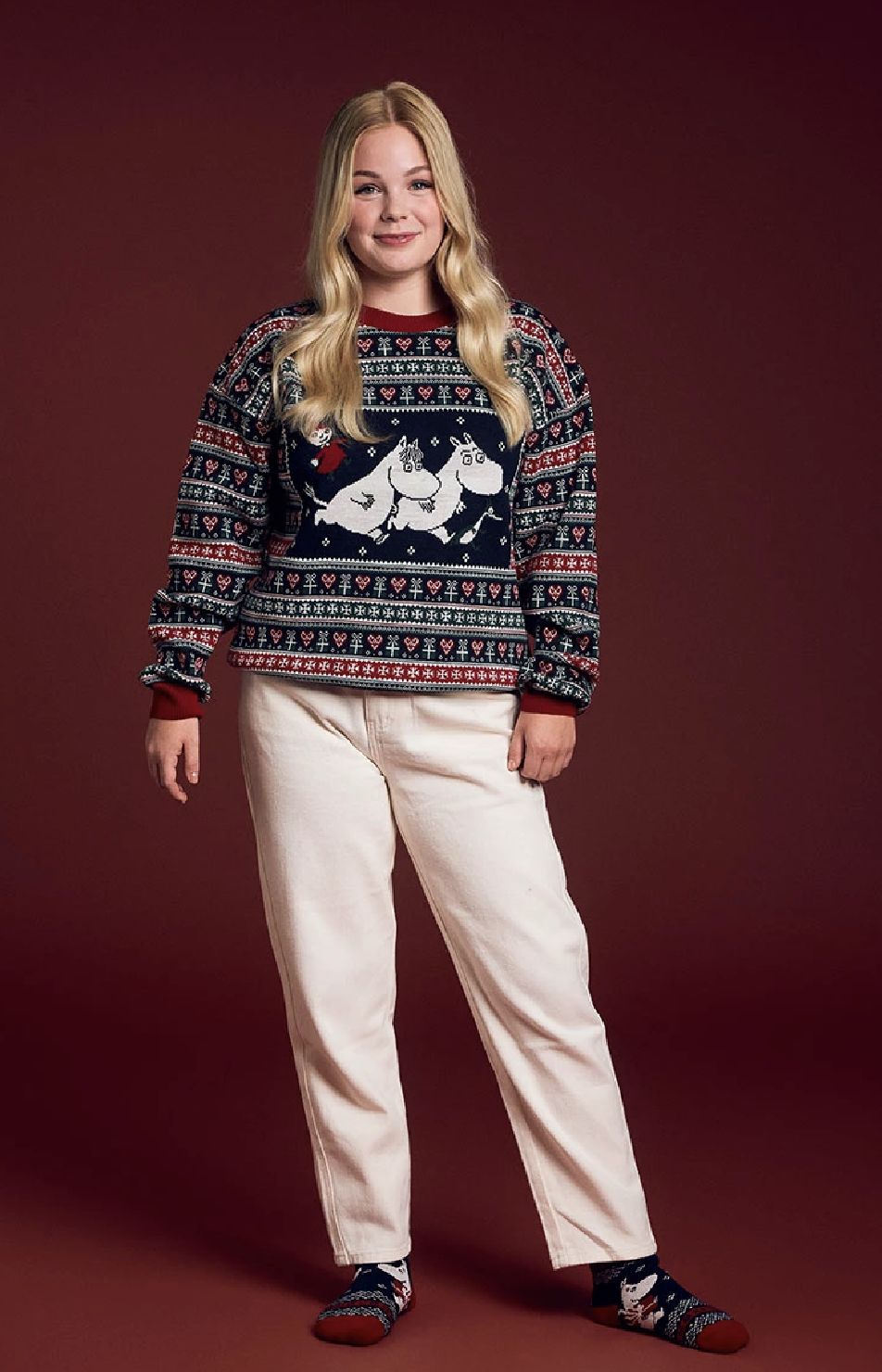 Moomin Knitted Christmas Sweater - Adult Size - 7