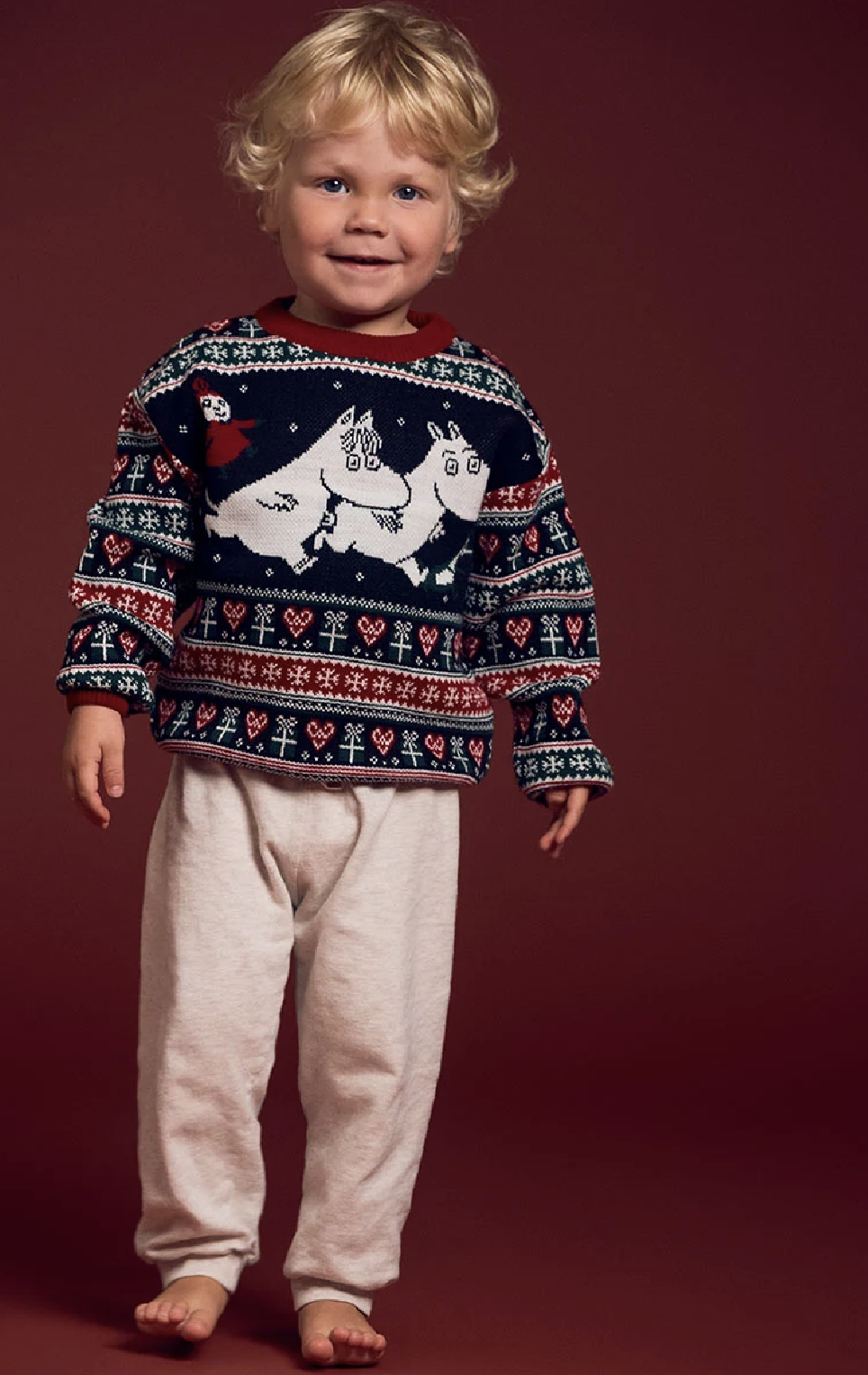 Moomin Knitted Christmas Sweater - Kids' Sizes - 5