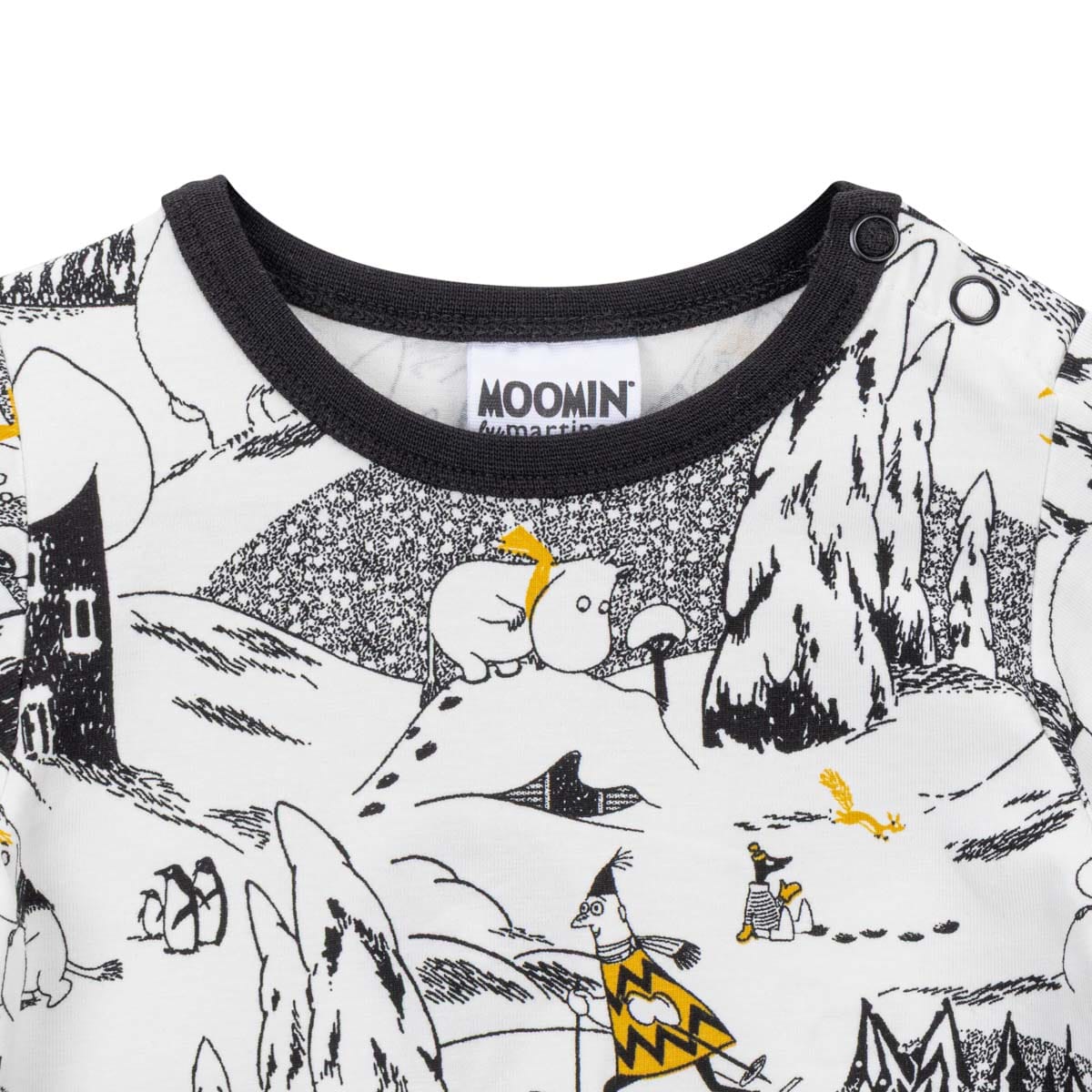 Moomin Baby Bodysuit - Polar Bear, White - 2