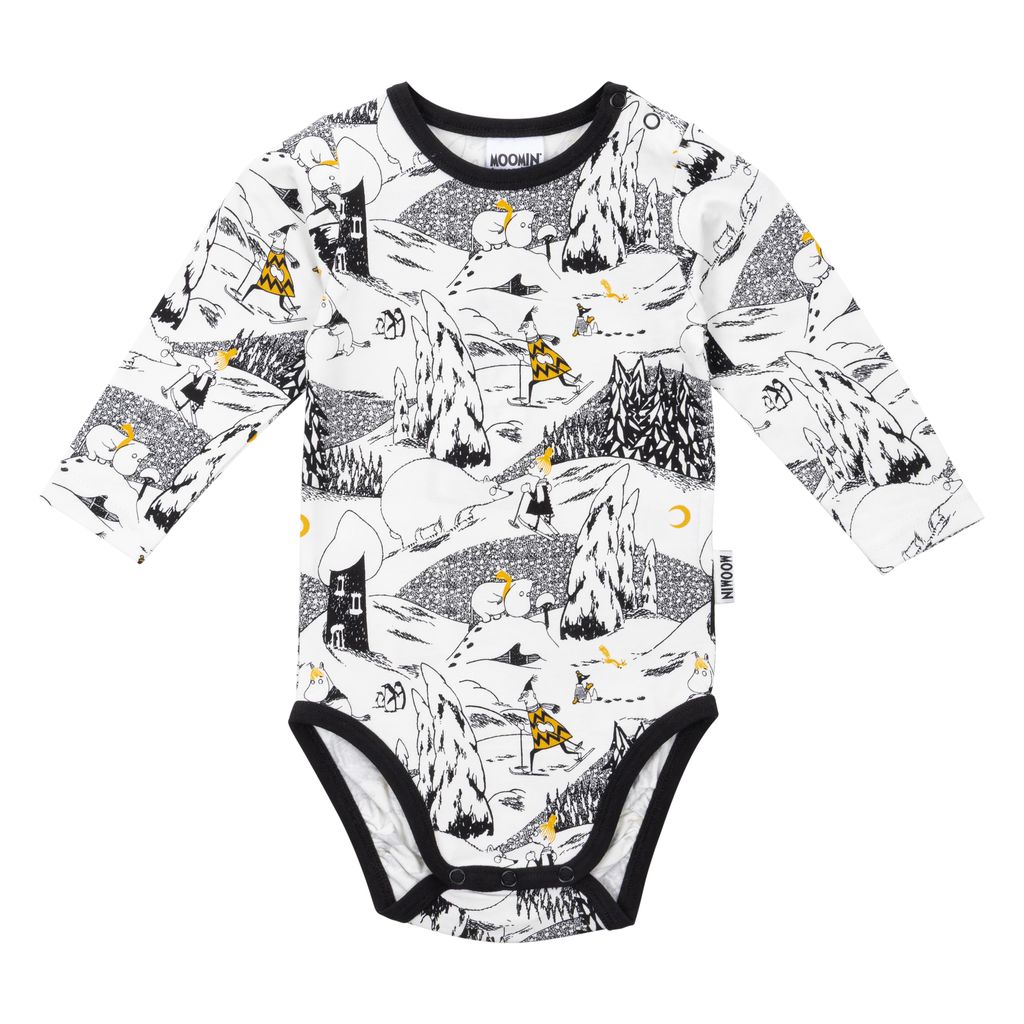 Moomin Baby Bodysuit - Polar Bear, White