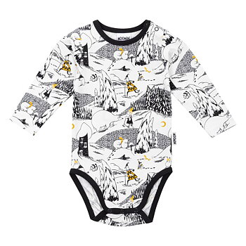 Moomin Baby Bodysuit - Polar Bear, White