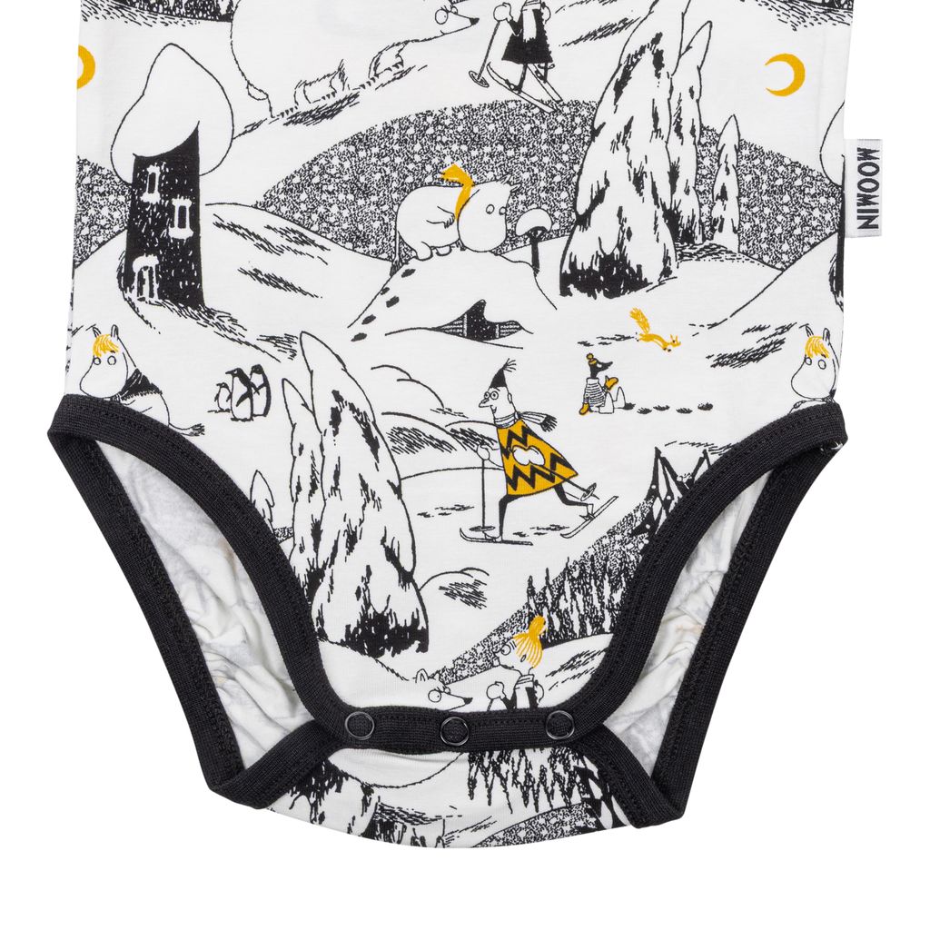 Moomin Baby Bodysuit - Polar Bear, White - 4