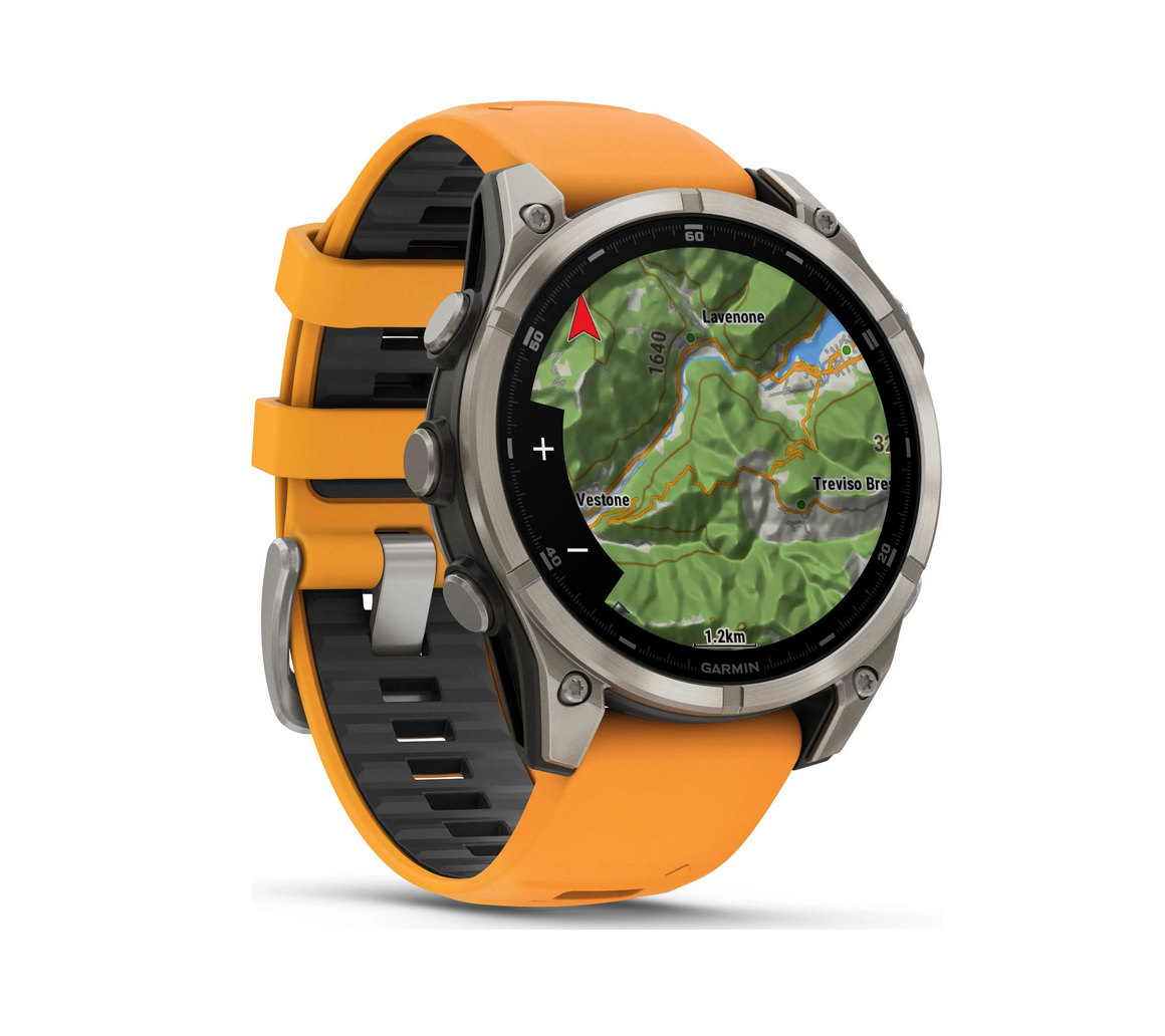 Garmin fēnix® 8 PRO –47 mm, AMOLED  Sapphire,  Spark Orange/Graphite Silicone Strap - 6