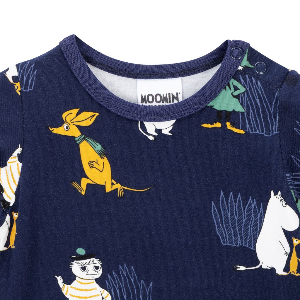 Moomin Baby Bodysuit - Frost Blue - 3