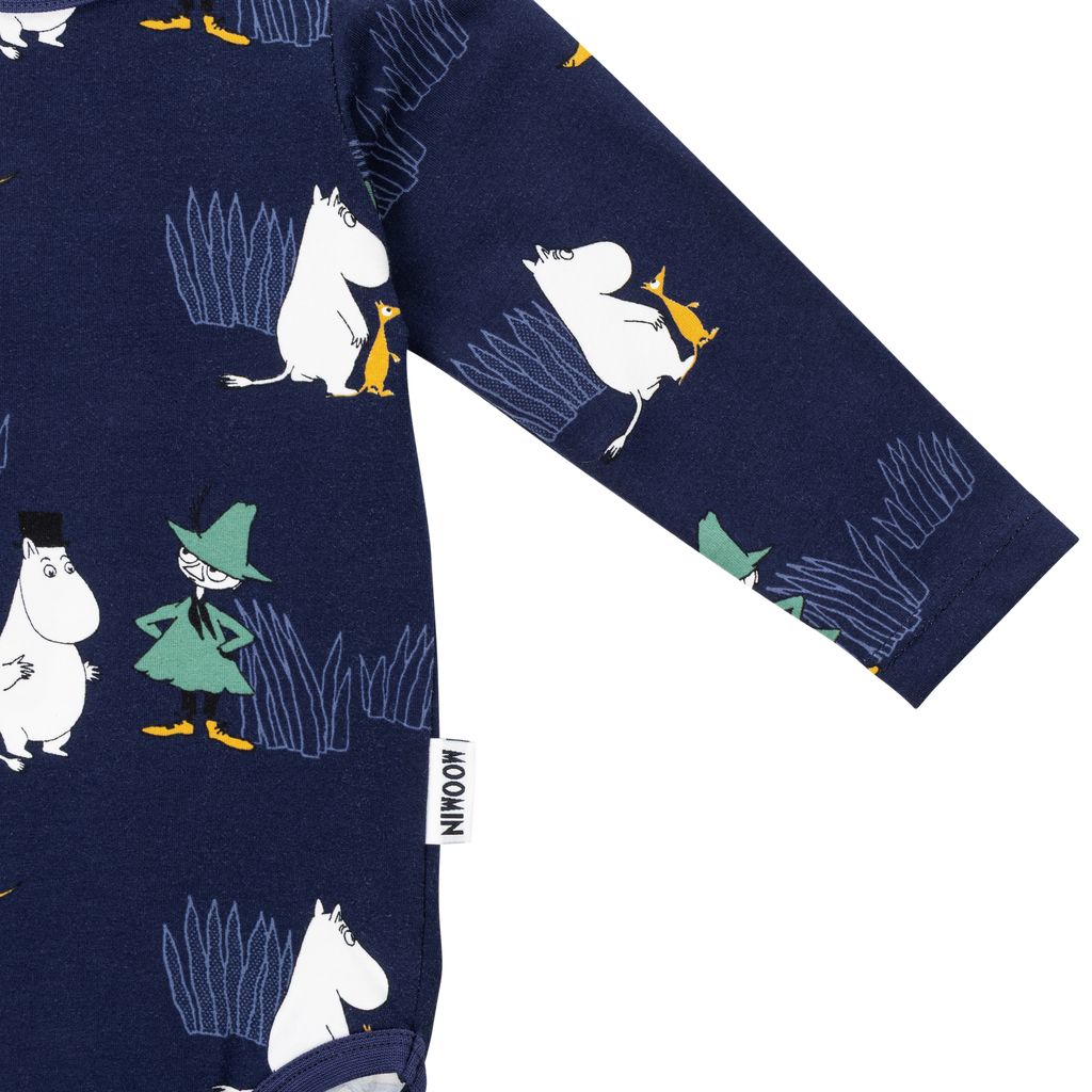 Moomin Baby Bodysuit - Frost Blue - 5