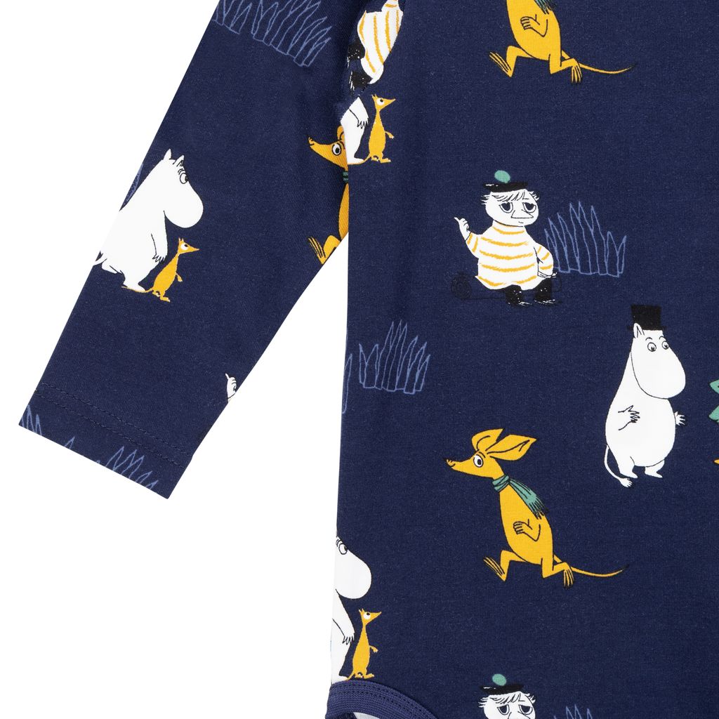 Moomin Baby Bodysuit - Frost Blue - 4