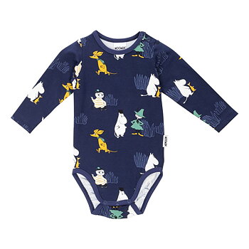 Moomin Baby Bodysuit - Frost Blue