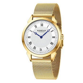 Kompass Élysée Silver Gold Mesh