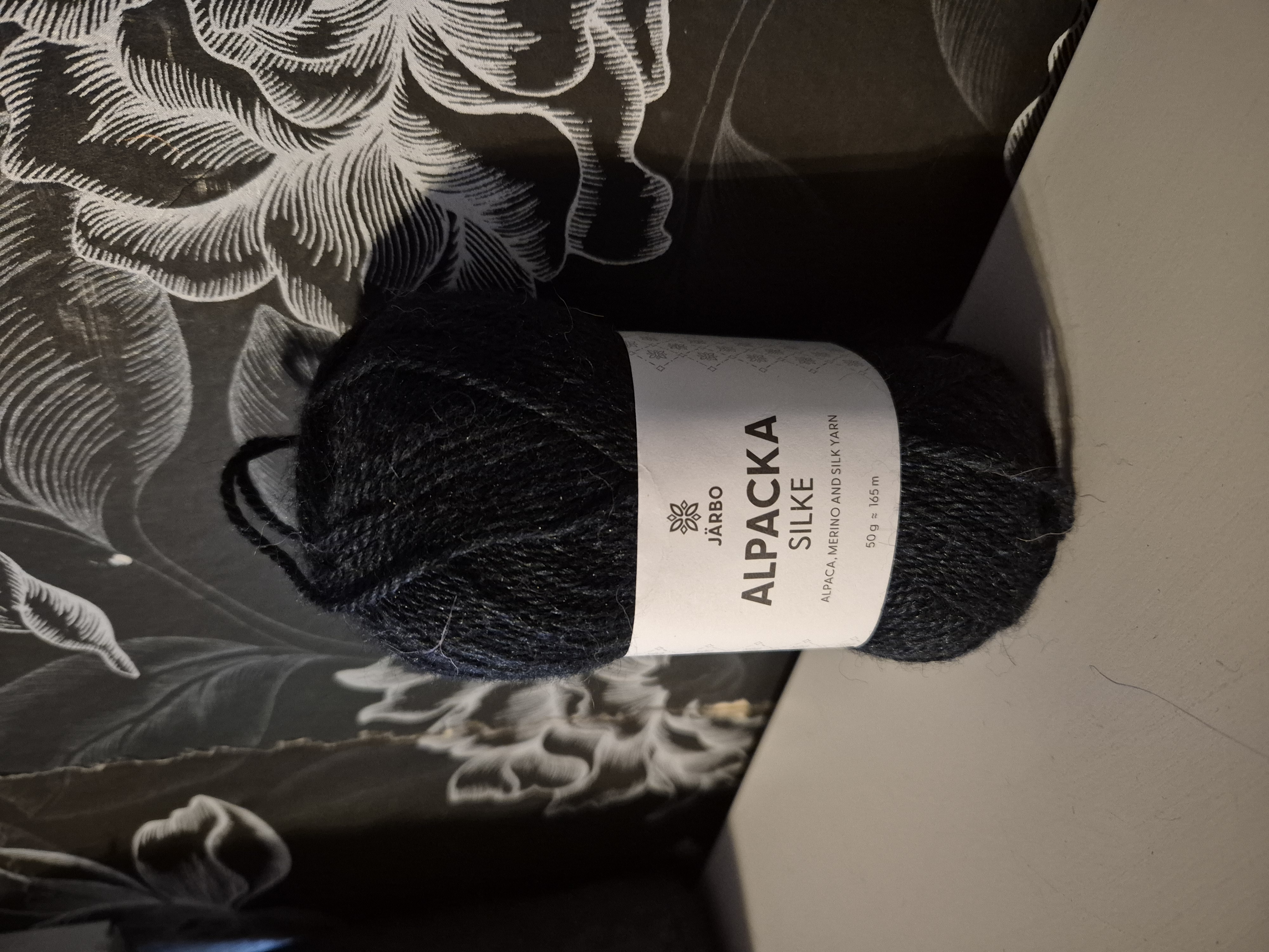 Alpacka silke, 29504 Black raven 50gr, Järbo