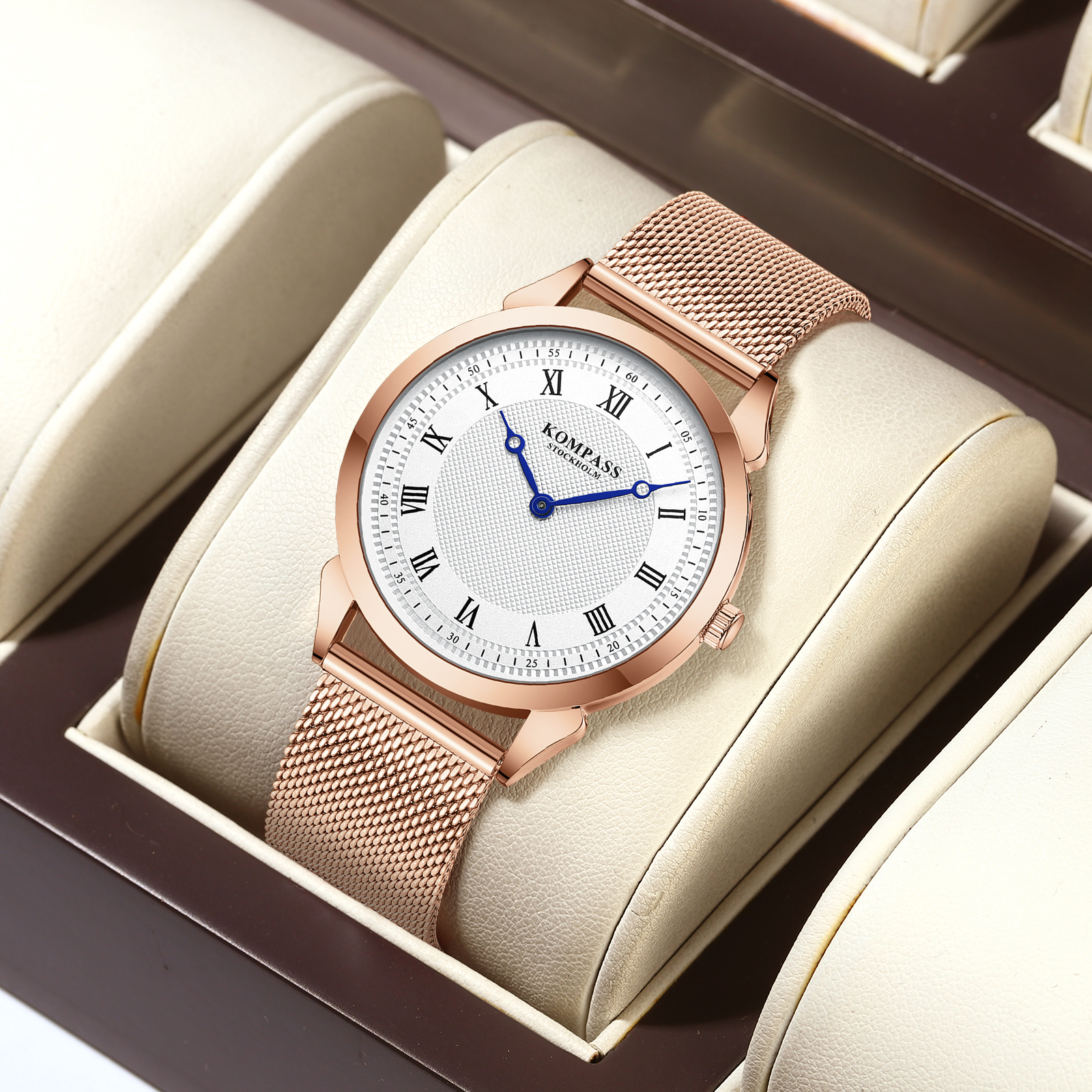 Kompass Élysée Silver Rose Gold Mesh - 8