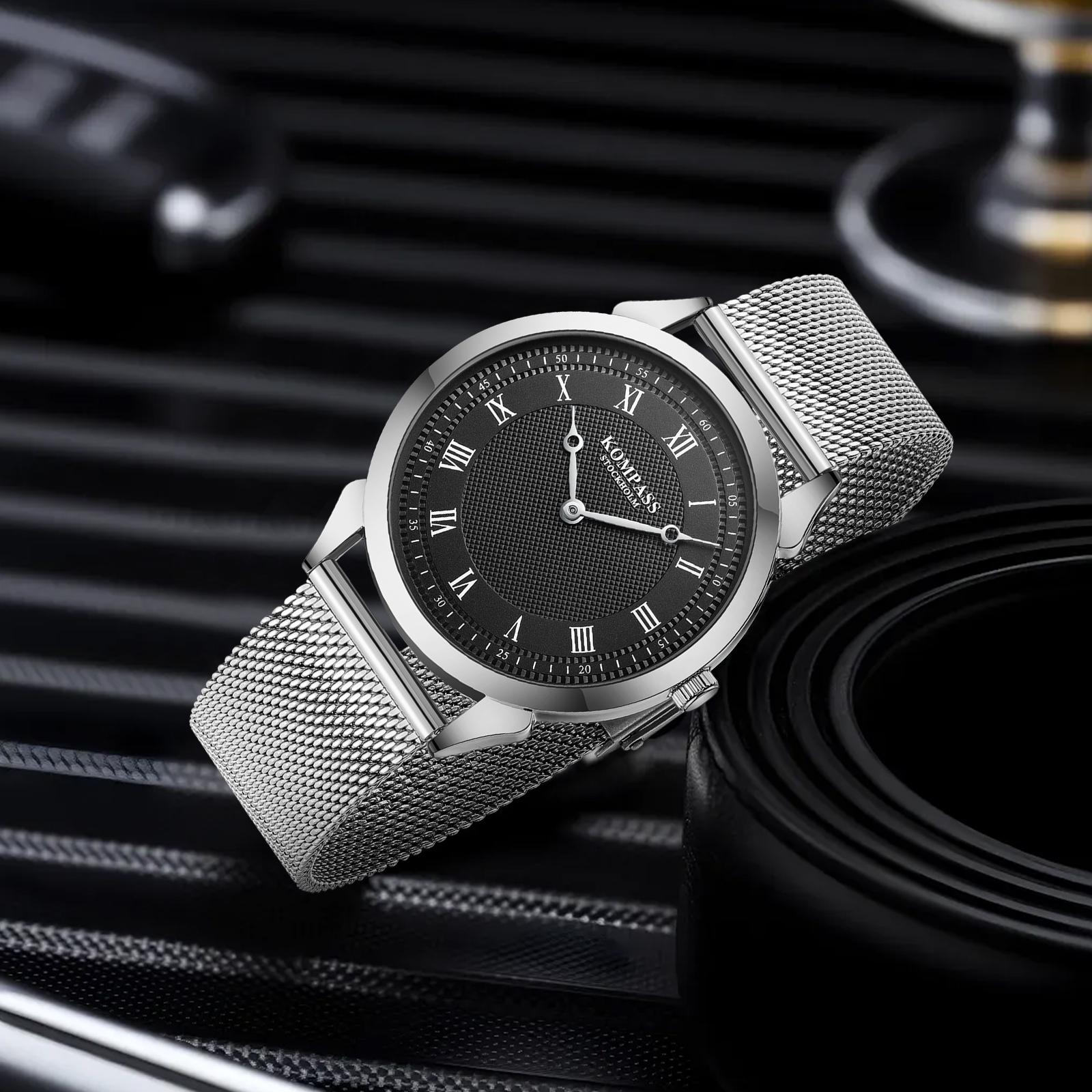 Kompass Élysée Black Silver Mesh - 7