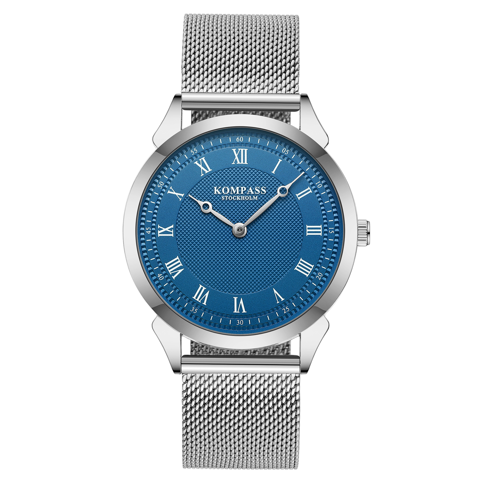 Kompass Élysée Blue Silver Mesh
