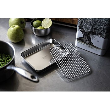 CULIMAT Gastrobleck med galler 18x14x2,5 cm