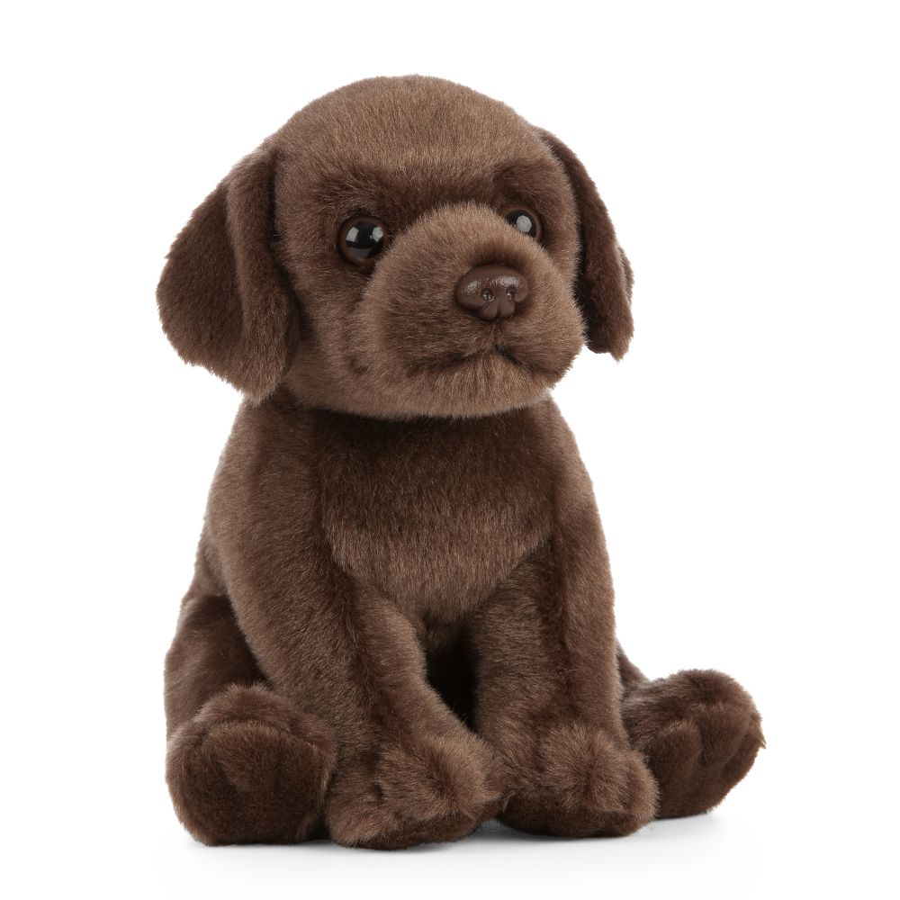 Living nature chocolate labrador puppy 18 cm