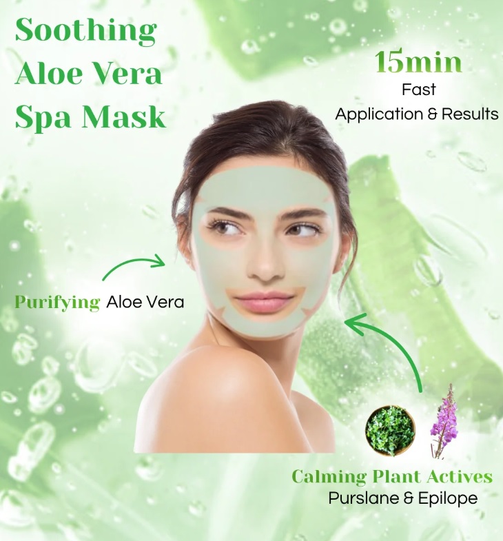 L´Action Paris - Aloe Vera Hydrating Spa Mask - Ansiktsmask - 2