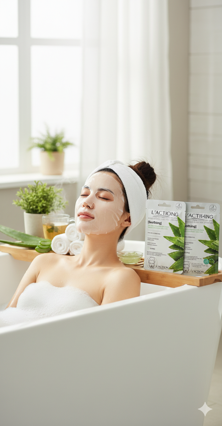 L´Action Paris - Aloe Vera Hydrating Spa Mask - Ansiktsmask - 4