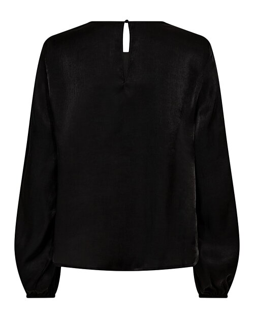 Blus Talia med volanger svart - 4