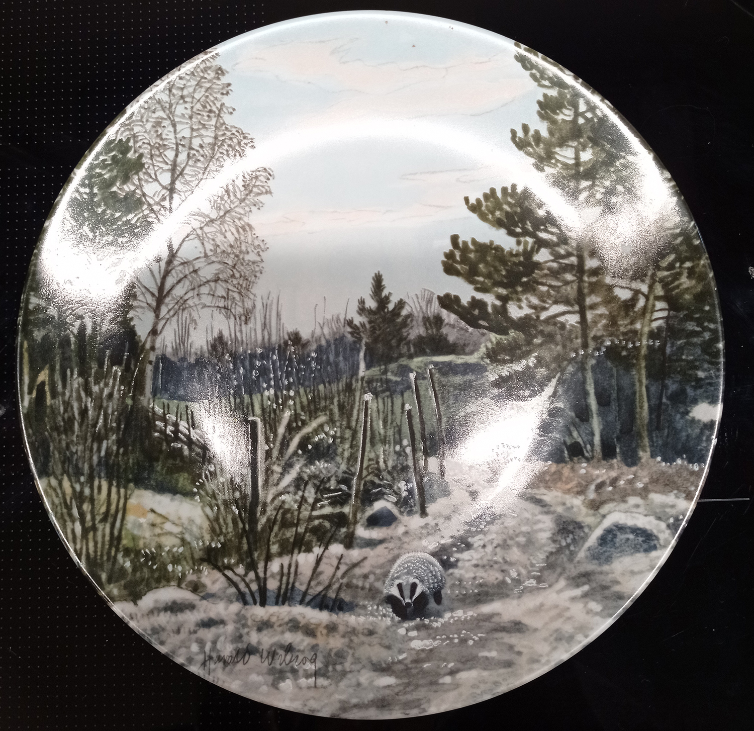 Rörstrand och Guldkroken samlartallrikar Harald Wiberg "Ögonblick i naturen". - 4