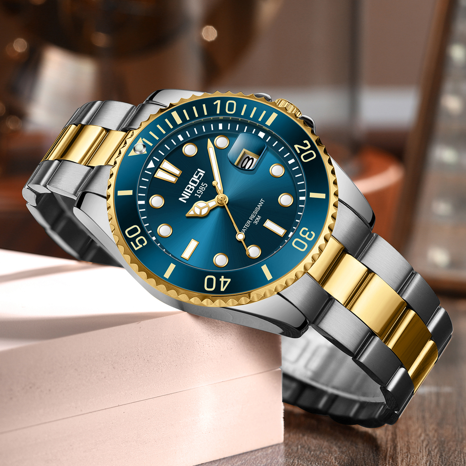 Nibosi Atlantic Silver Gold Blue - 7