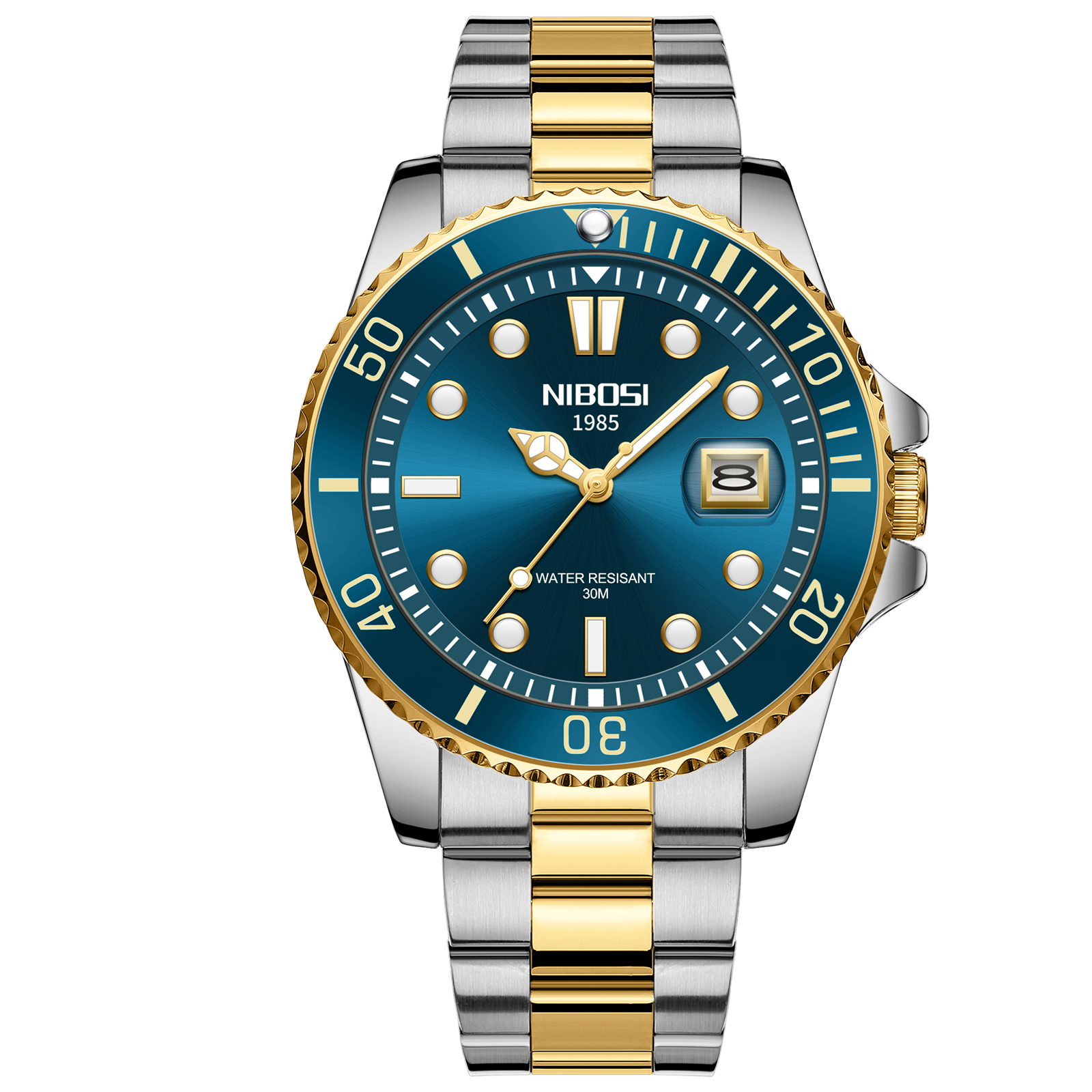 Nibosi Atlantic Silver Gold Blue