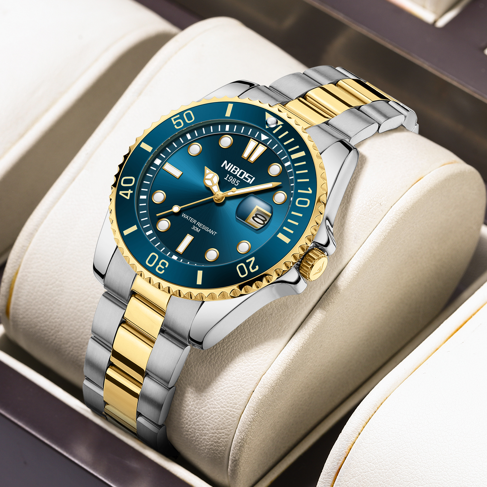 Nibosi Atlantic Silver Gold Blue - 10