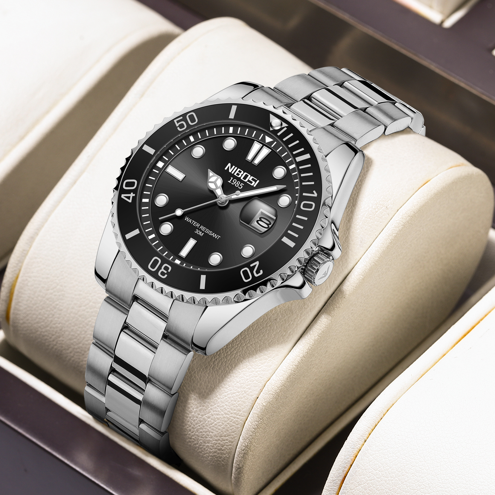 Nibosi Atlantic Silver Black - 10