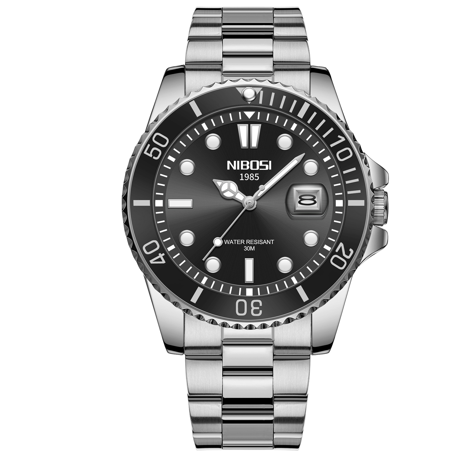 Nibosi Atlantic Silver Black