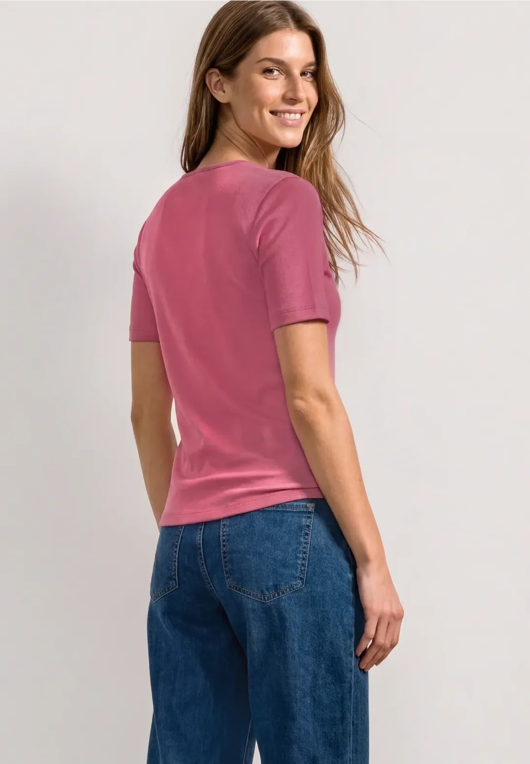 QR Heart Neck Ada 1/2 Sleeve - Blush Berry - Street One