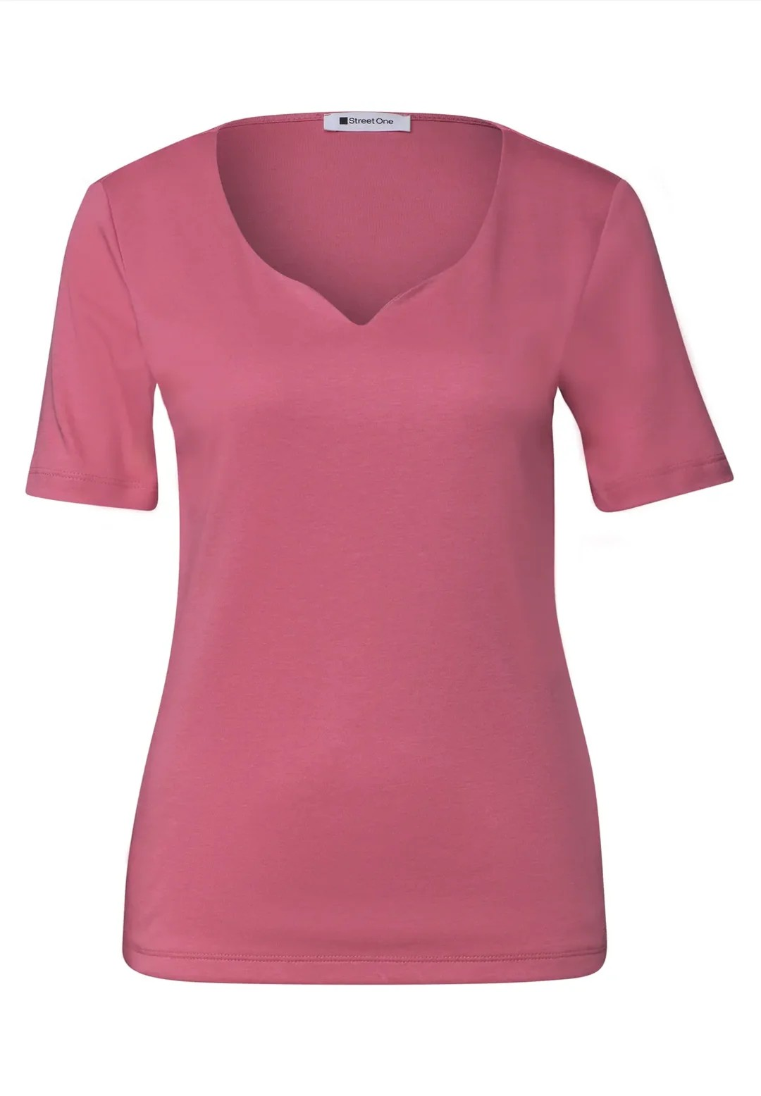 QR Heart Neck Ada 1/2 Sleeve - Blush Berry - Street One - 3