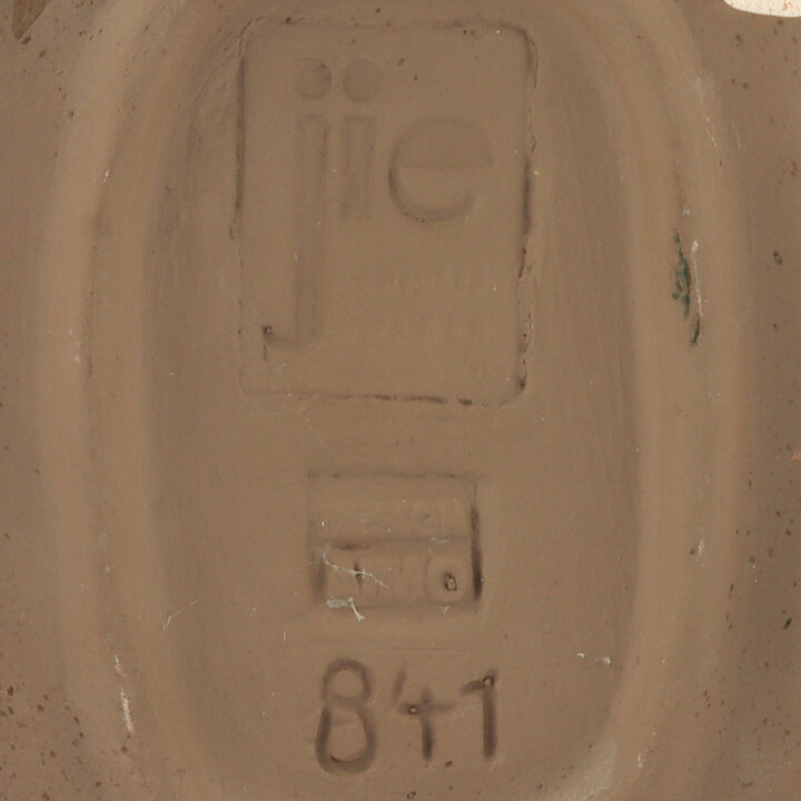 Aimo Nietosvuori (1970s) Rectangular Wall Plaque with Pink Flower Motif 16 cm #841  [Sample Images]