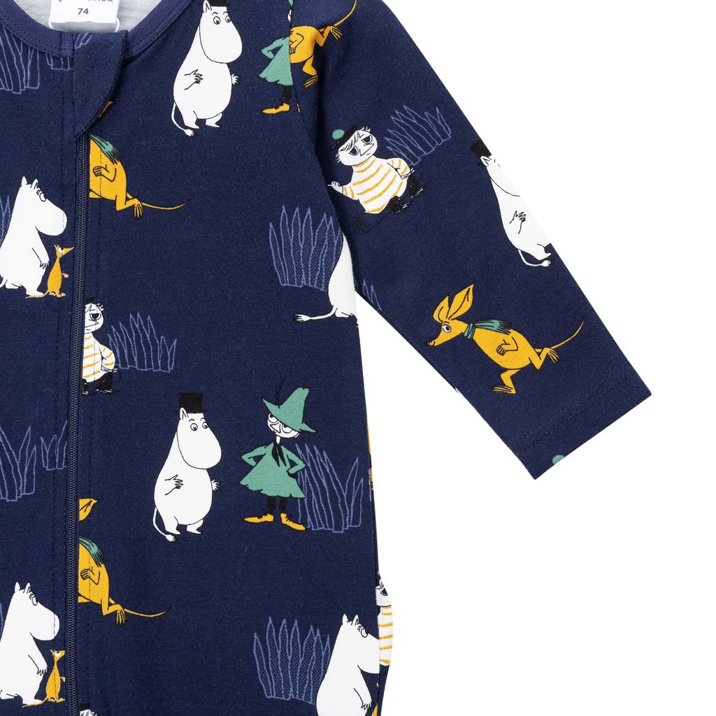 Moomin Baby Pajamas - Frost Dark Blue - 5