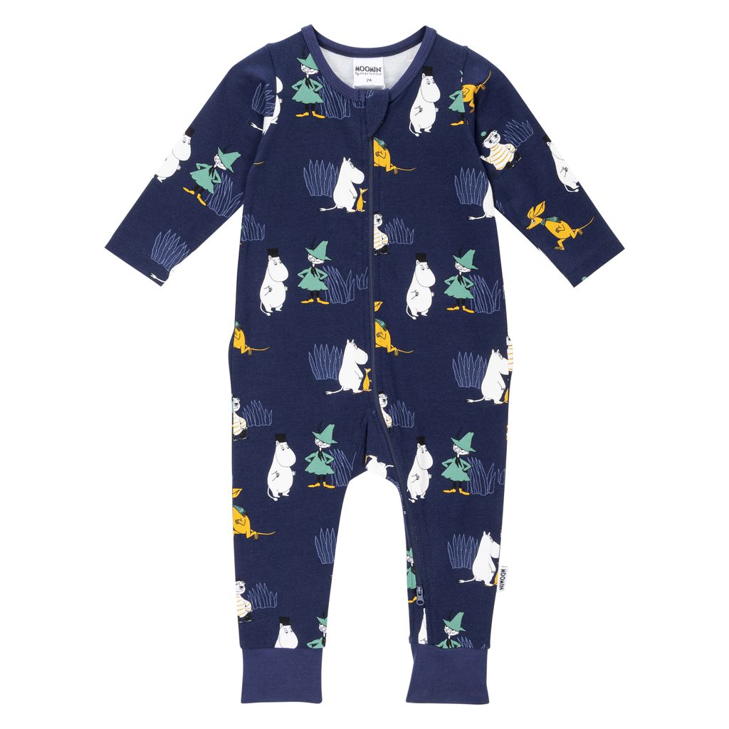 Moomin Baby Pajamas - Frost Dark Blue