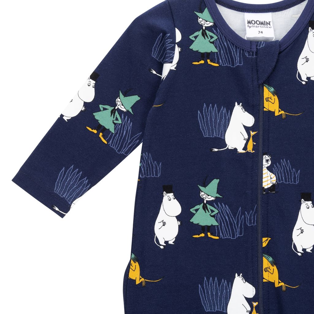 Moomin Baby Pajamas - Frost Dark Blue - 3