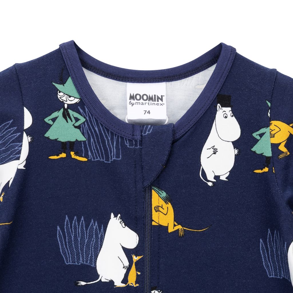 Moomin Baby Pajamas - Frost Dark Blue - 2