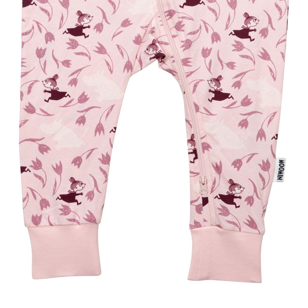 Moomin Baby Pajamas - Floral Print, Pink - 3