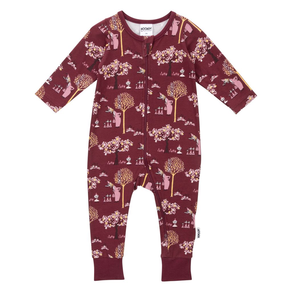 Moomin Baby Pajamas - Filifjonkan Burgundy