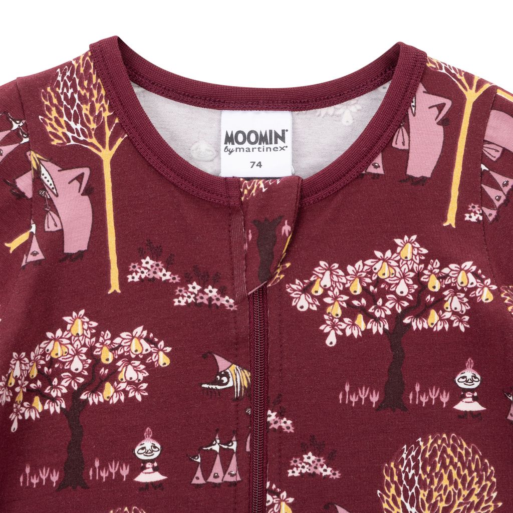 Moomin Baby Pajamas - Filifjonkan Burgundy - 2