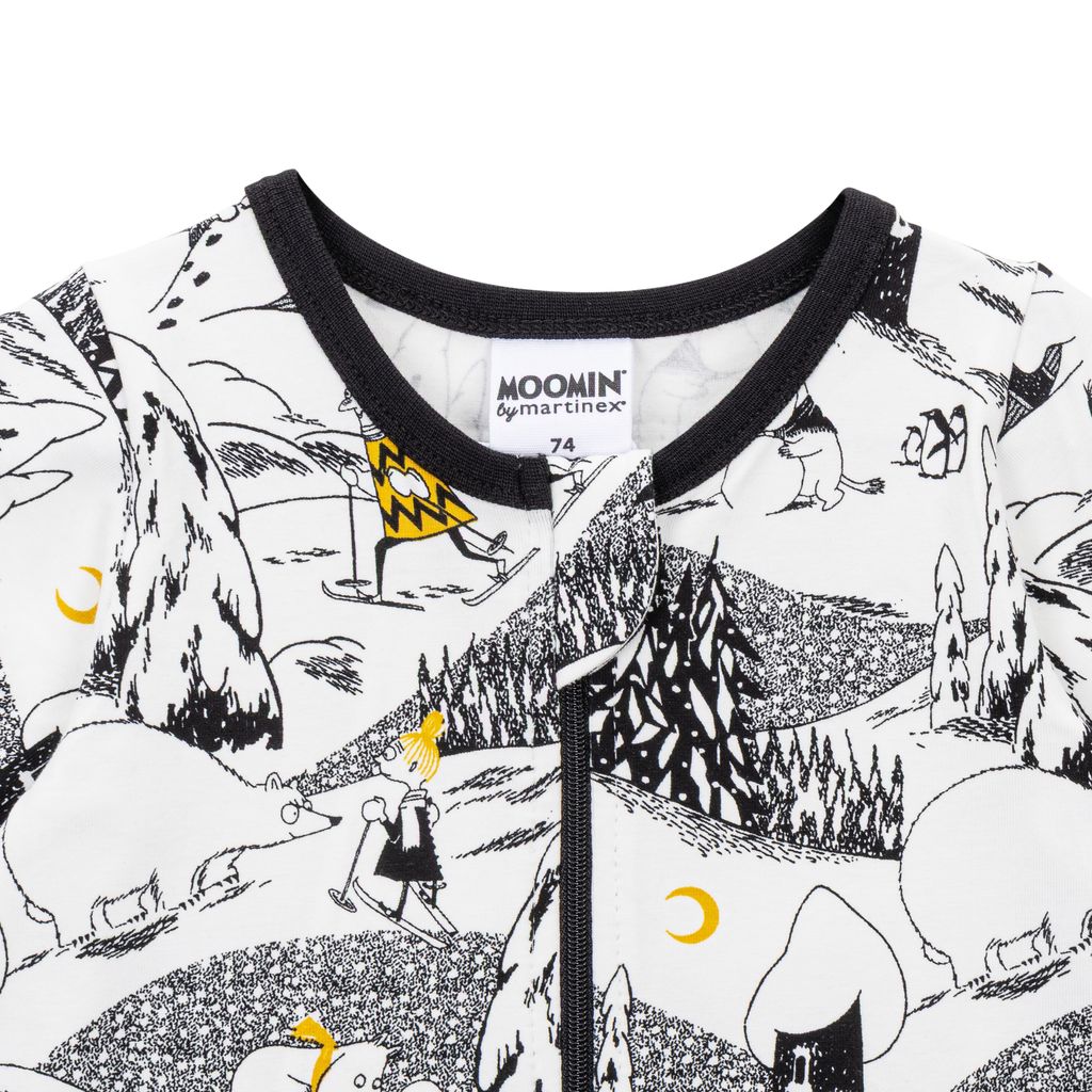 Moomin Baby Pajamas - Polar Bear White - 2
