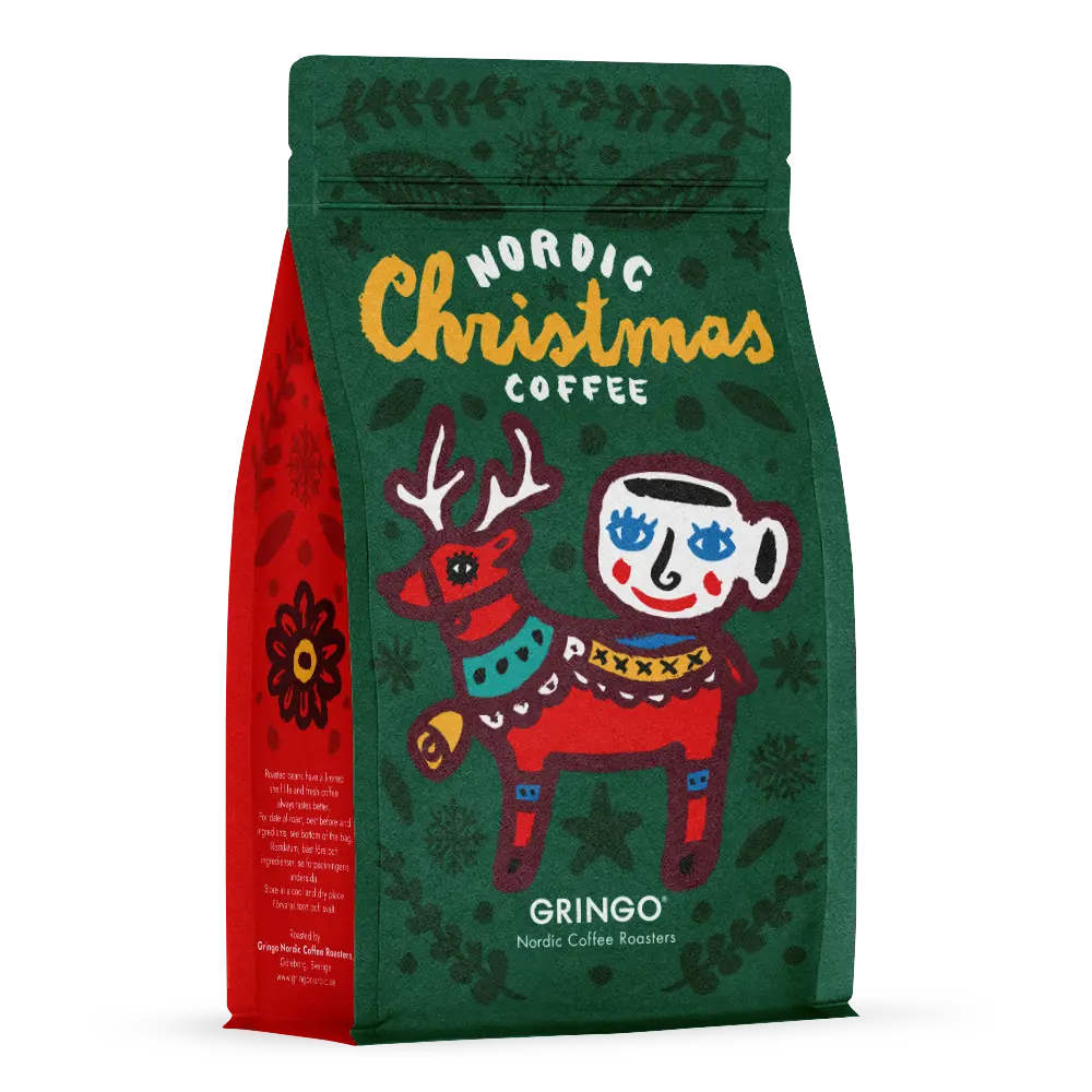 Gringo Nordic - Nordic Christmas Coffee - Ljusrostade hela kaffebönor  - 250g