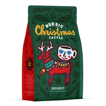 Gringo Nordic - Nordic Christmas Coffee - Ljusrostade hela kaffebönor  - 250g
