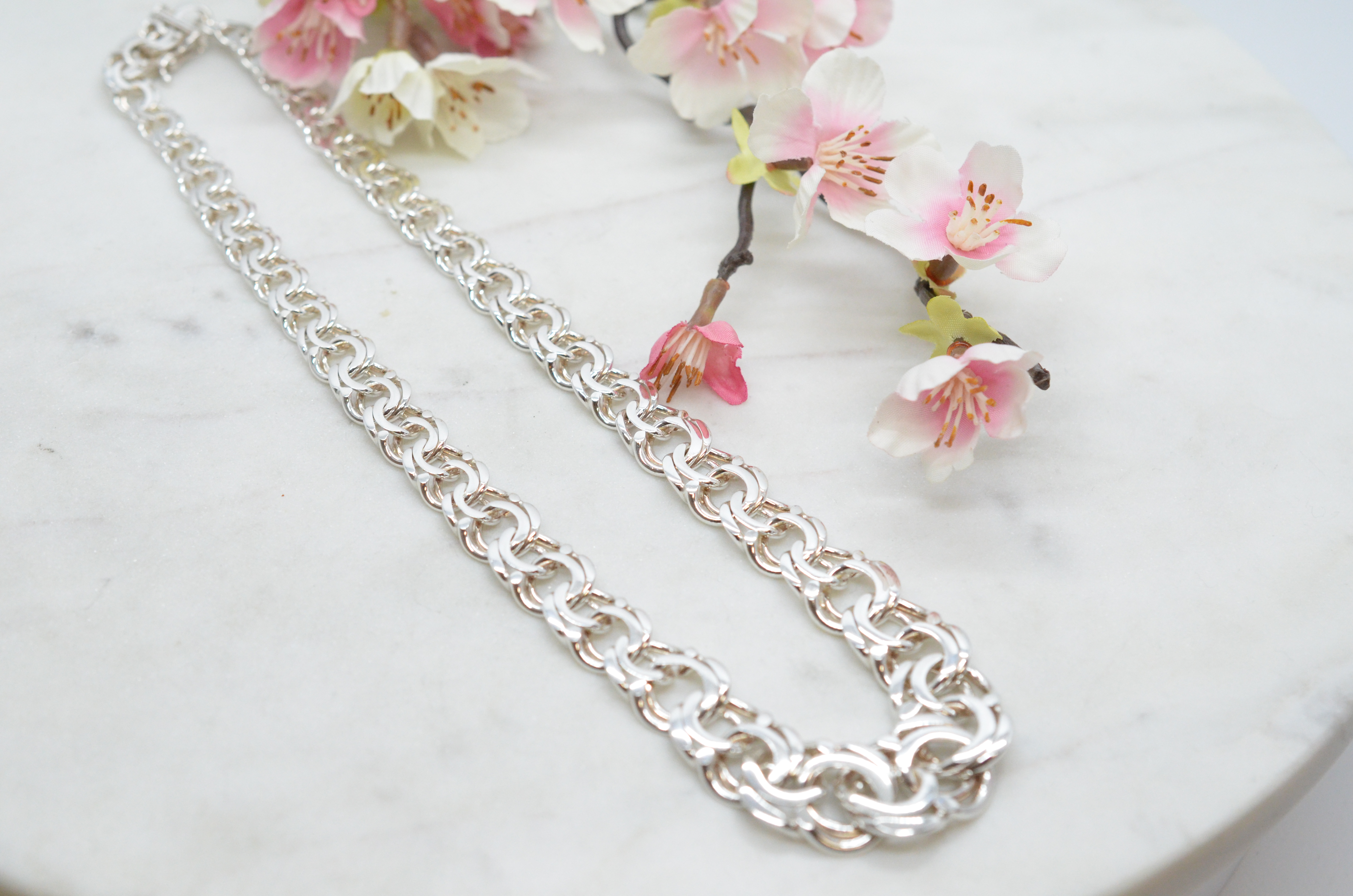 Vintage Bismarck  silverhalsband , 1973 - 4