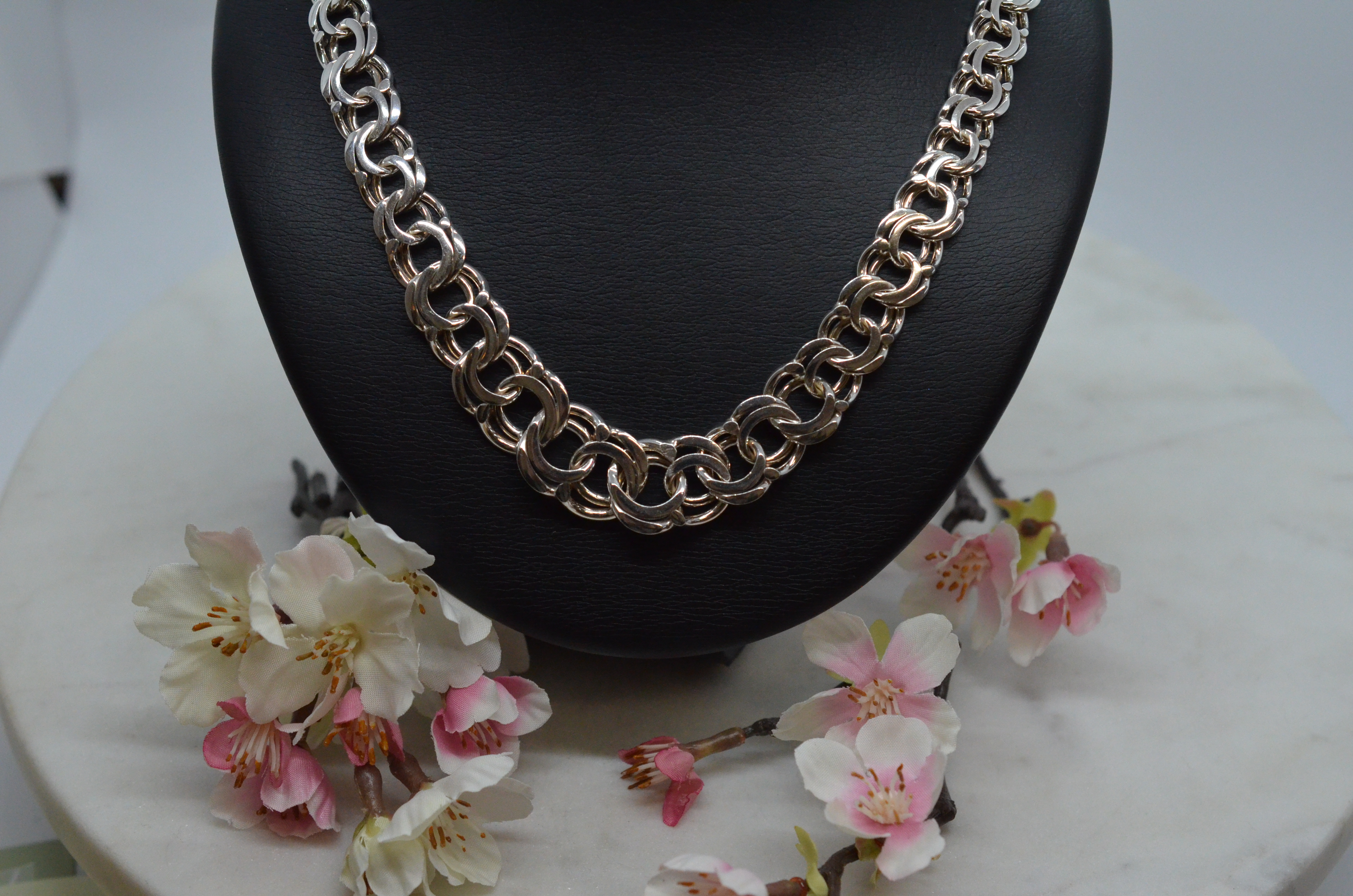Vintage Bismarck  silverhalsband , 1973