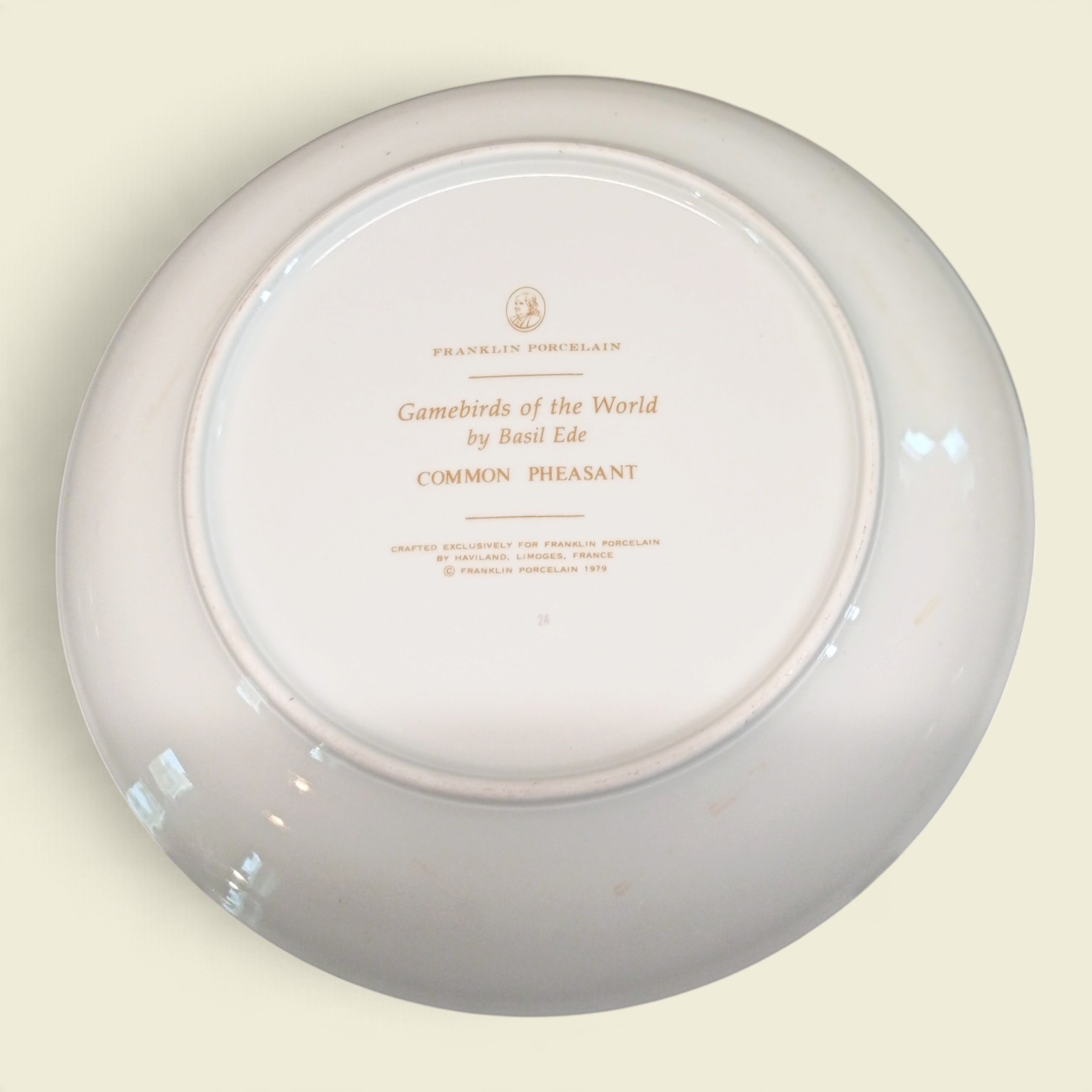 Samlartallrikar Franclin Porcelain 1979, Frankrike, Basil Ede - 15