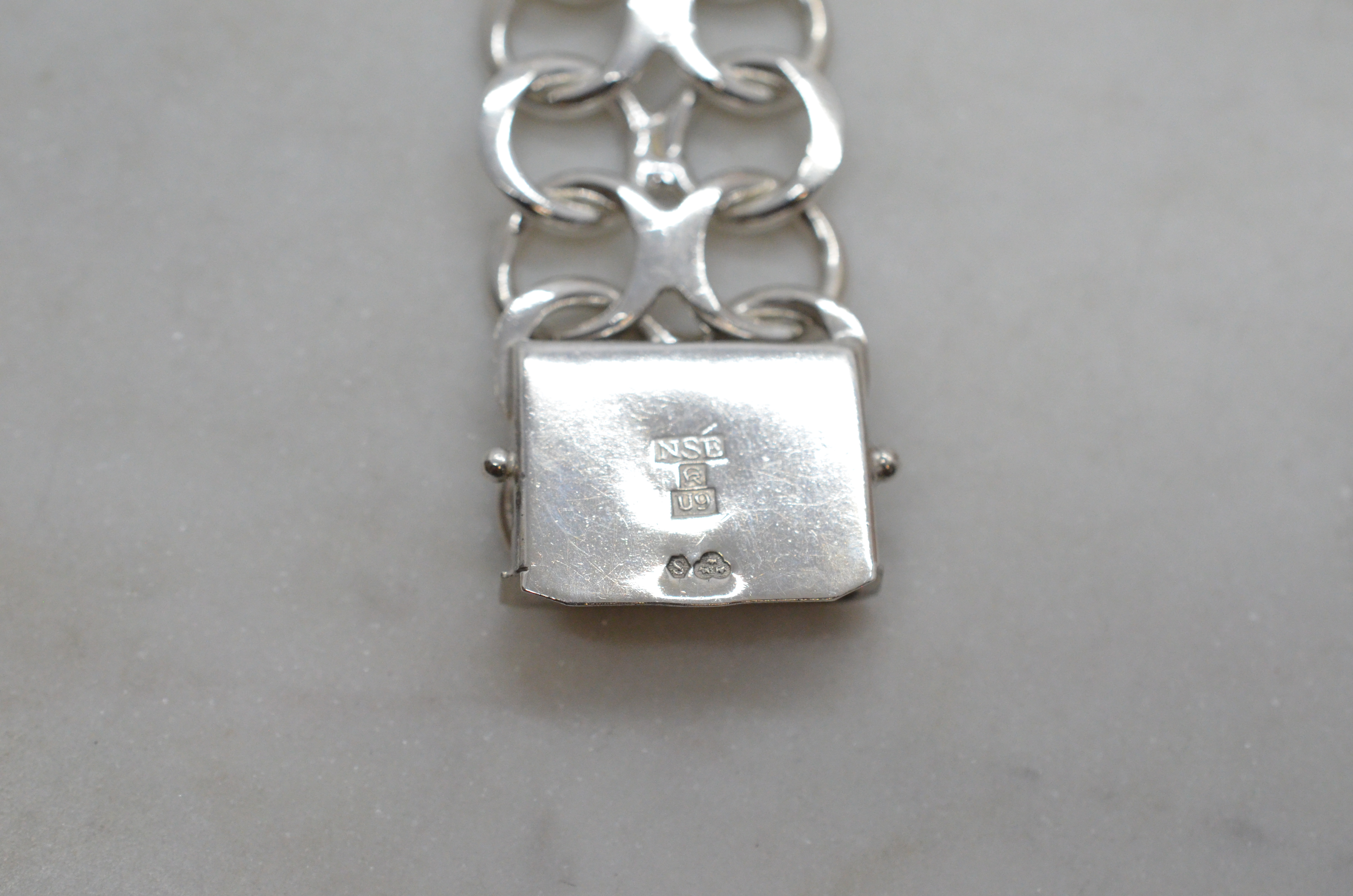 Vintage silverarmband, 1970 - 3