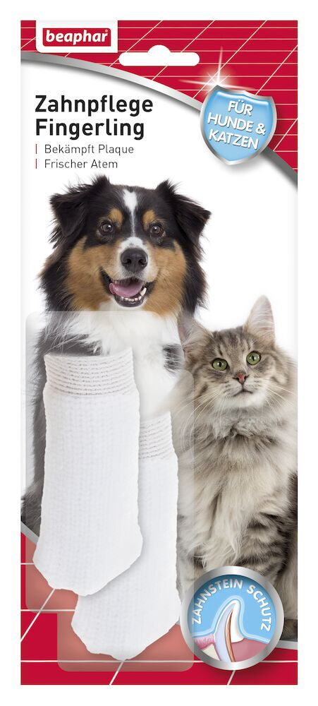 Beaphar Fingertandborste Bomull  2-pack