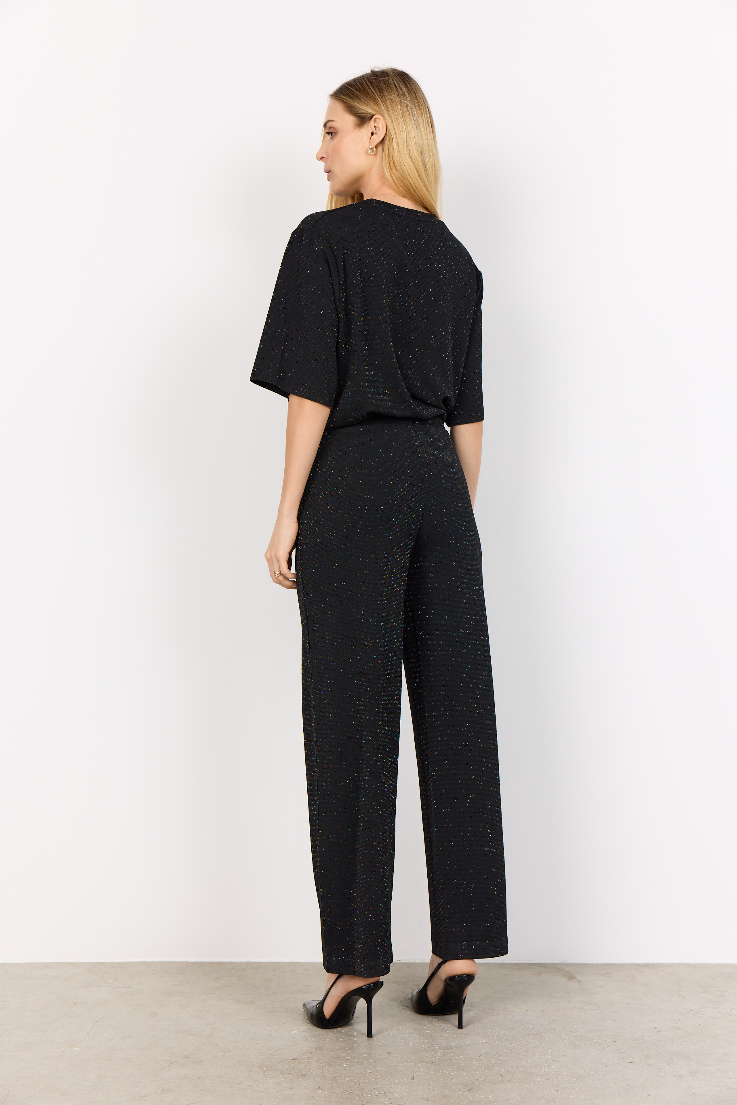 SC-ANDINE 3 Pants Svart Byxa med Midjeband - 3